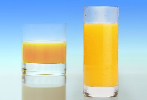 Glass frisk fruktjuice